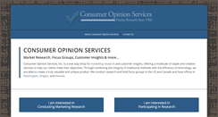 Desktop Screenshot of consumeropinionservices.com