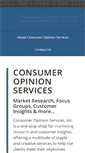 Mobile Screenshot of consumeropinionservices.com